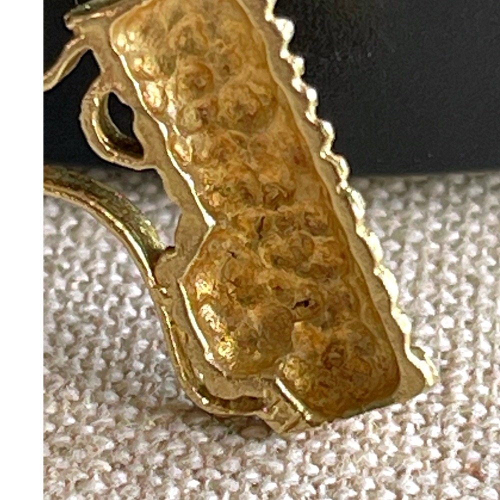 Vintage 14K Gold Golf Bag Charm Pendant with Clubs 2g Golfer Gift - Picture 4 of 7